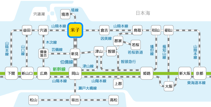 鉄道（JR・新幹線）路線図